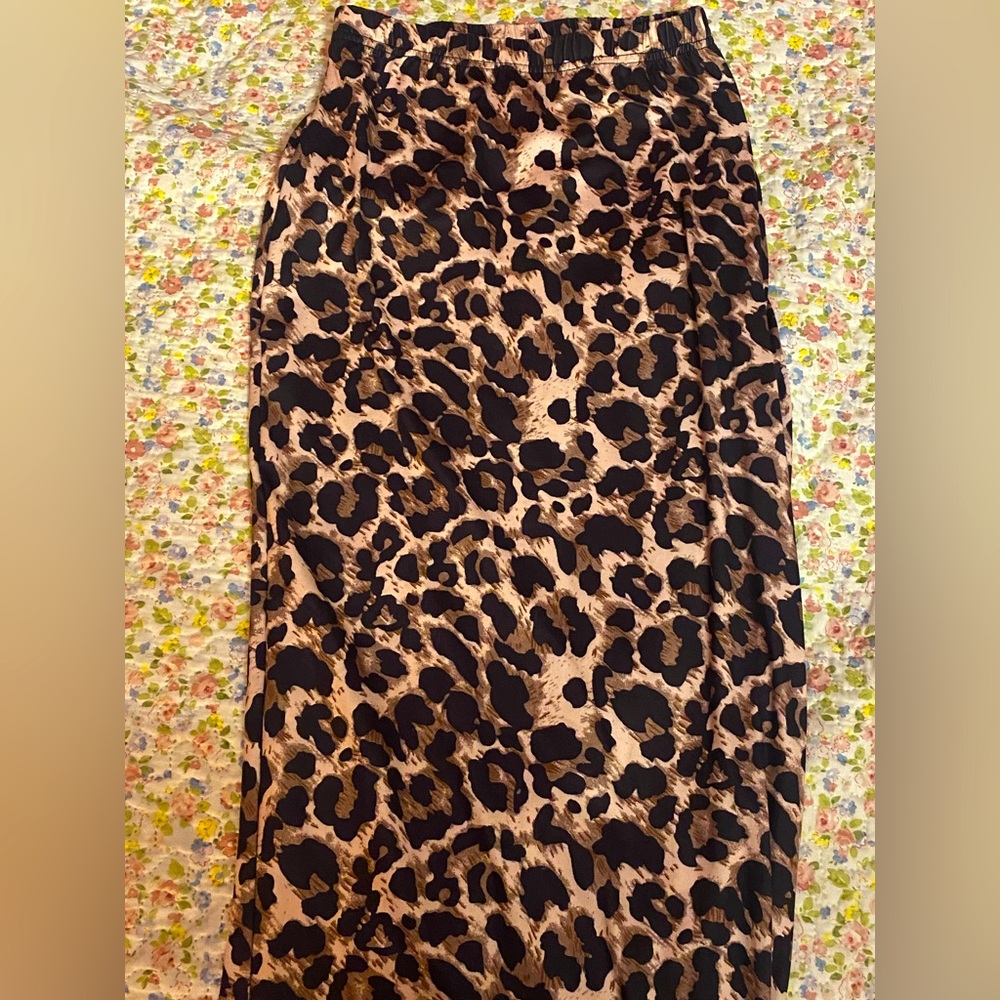 SHEIN Cheetah Print Long Skirt